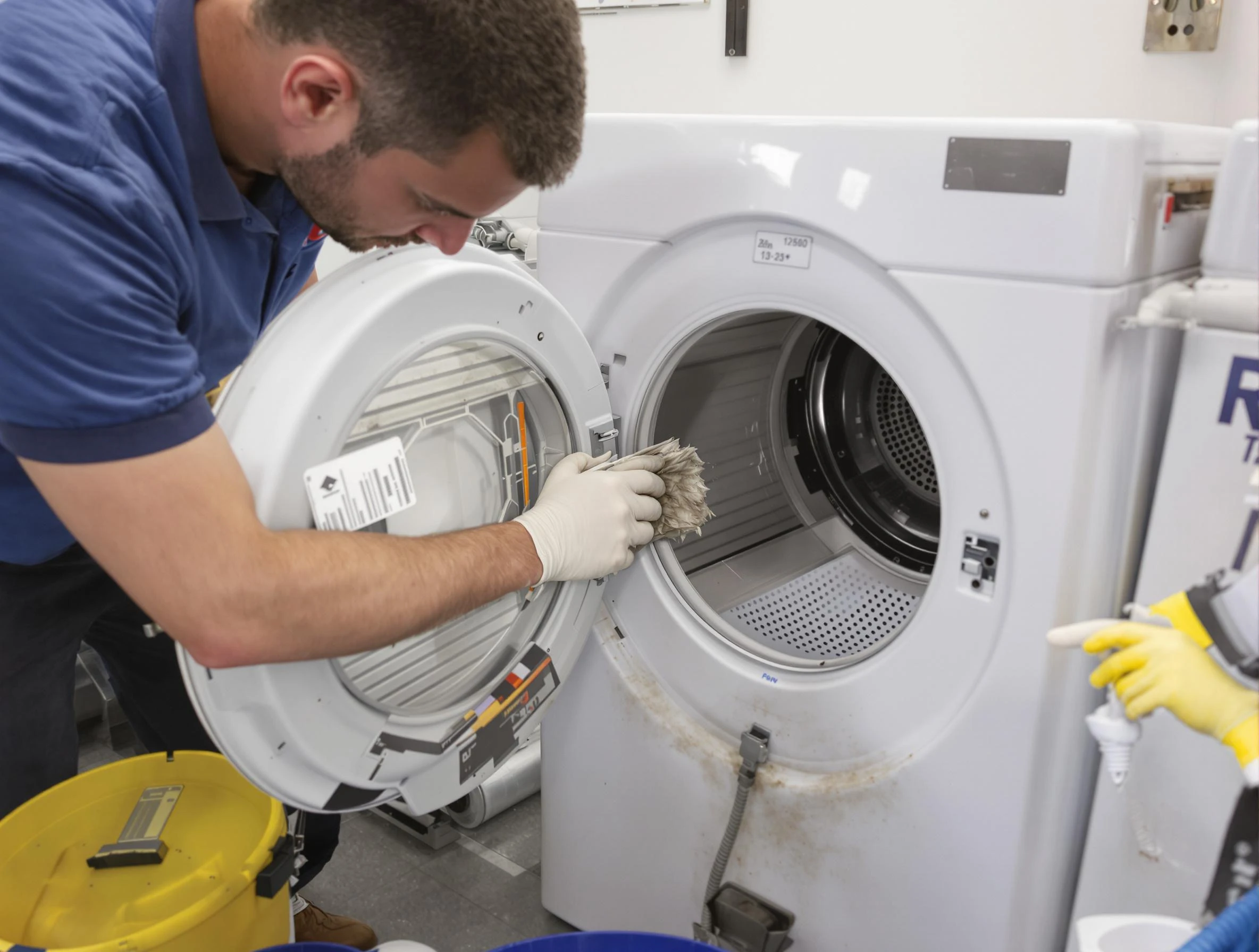 Chelsea Dryer Vent Cleaning specialist performing detailed lint trap cleaning service in Chelsea